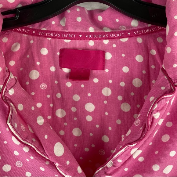 Victoria Secret Pink Polka Dot Pajama Top - Picture 3 of 6